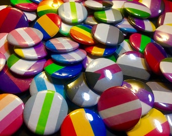 LGBTQ Pride Buttons (Custom Identity Requests Welcome!)