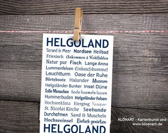 Poster Poster Din A 4 Helgoland Bunt Etsy