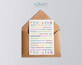 Postkarte * Frühling * - KLÖNART