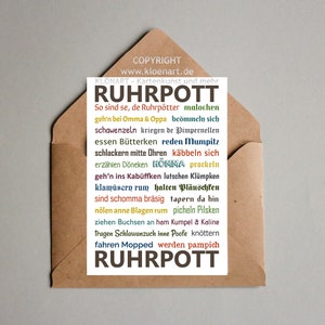 KLÖNART-Postkarte - * RUHRPOTT *