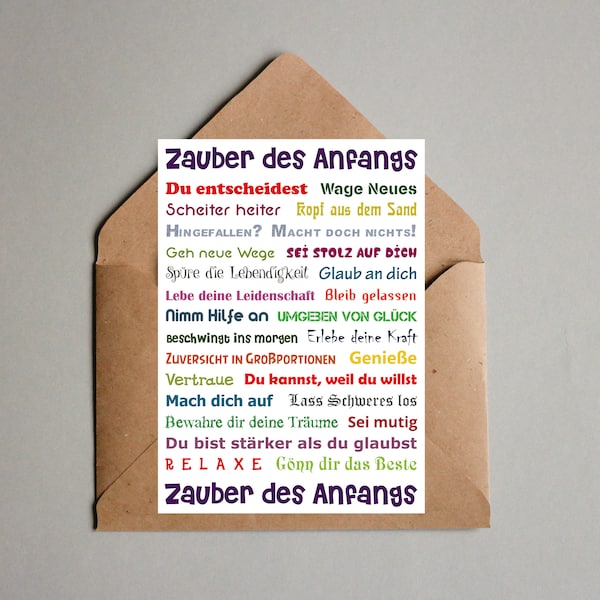 Postkarte * Zauber des Anfangs * - Klönart