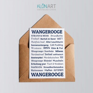 KLÖNART-Postkarte - Wangerooge - Insel - maritim