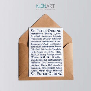 KLÖNART-Postkarte * St. Peter Ording  *