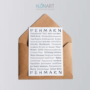 KLÖNART-Postkarte - Fehmarn - Insel - maritim