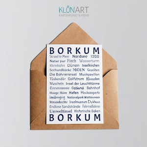 KLÖNART-Postkarte - Borkum - Insel - maritim -