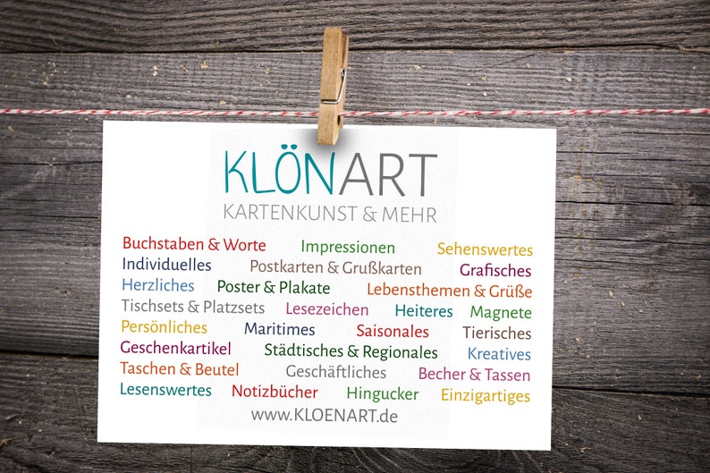 Postkarte Fest in seiner Hand Möge die Straße uns zusammenführen KLÖNART Irischer Segen Bild 2