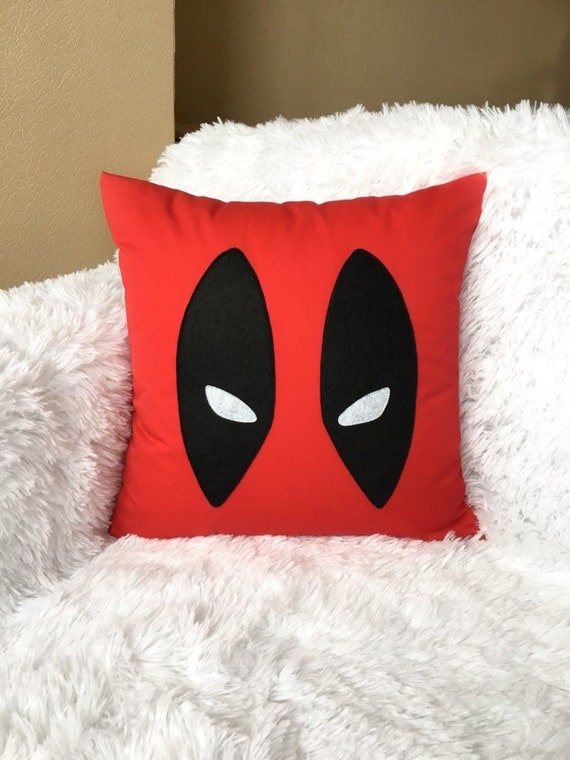 pillow cover Red deadpool emblem Deadpool pillowcase | Etsy