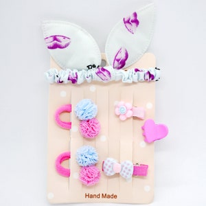 Holala-pop lichtblauwroze haaraccessoireset, haarspeldjes middie Blythe, Pipita-haarspelden, MZZM-popstaartbanden, Monst-hoofdband
