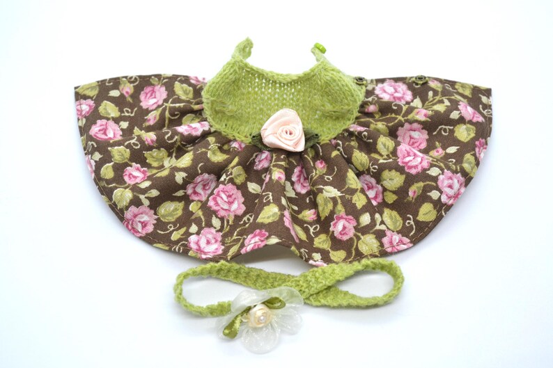 Holala MZZM Doll Floral Summer Dress, 8 inch Monst Doll Outfit, Monst Middie Blythe Clothes dress 2 + headband