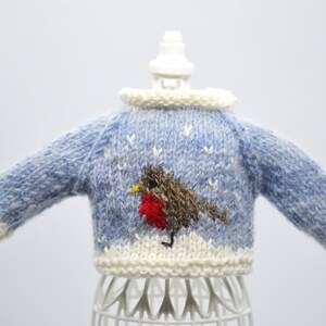 Stickad vintertröja till Paola Reina Mini Amagas docka, tröja/pullover, kläder bild 6