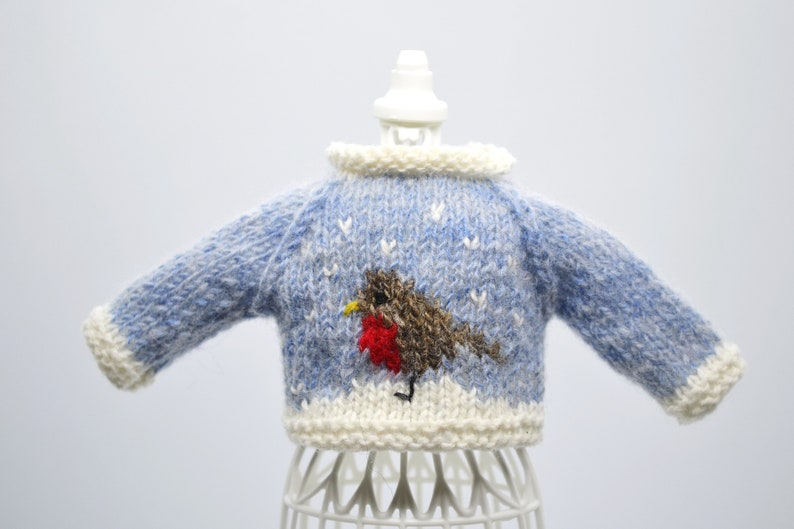 Stickad vintertröja till Paola Reina Mini Amagas docka, tröja/pullover, kläder bild 6