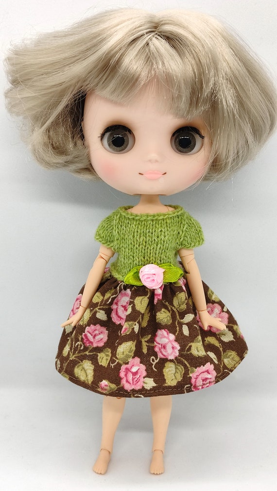 Holala MZZM Doll Floral Summer Dress and Headband, 8 Inch Doll  