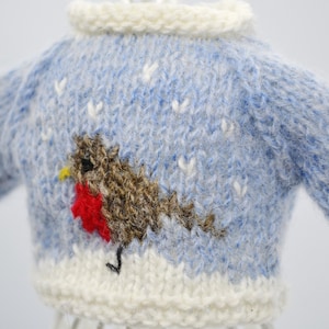 Stickad vintertröja till Paola Reina Mini Amagas docka, tröja/pullover, kläder bild 9