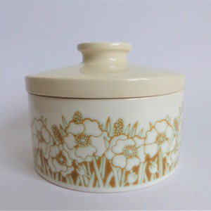 Hornsea Fleur Lidded Butter Dish by Sara Vardy 1970’s