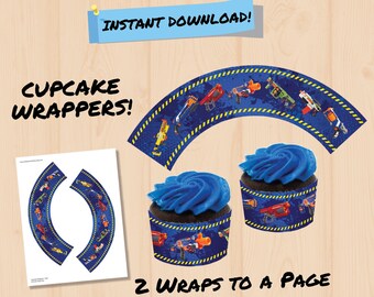 Dart Cupcake Wrappers Dart Birthday Cup Cake Muffin Wraps Party Dart Wars Decorations Supplies Printables PDF - Instant Download