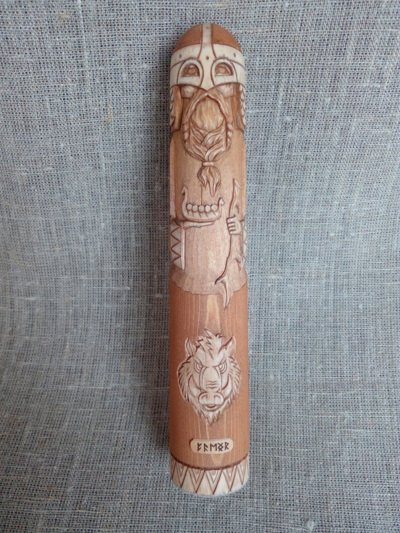 Freyr Frey wood statue scandinavian god nordic idol Etsy