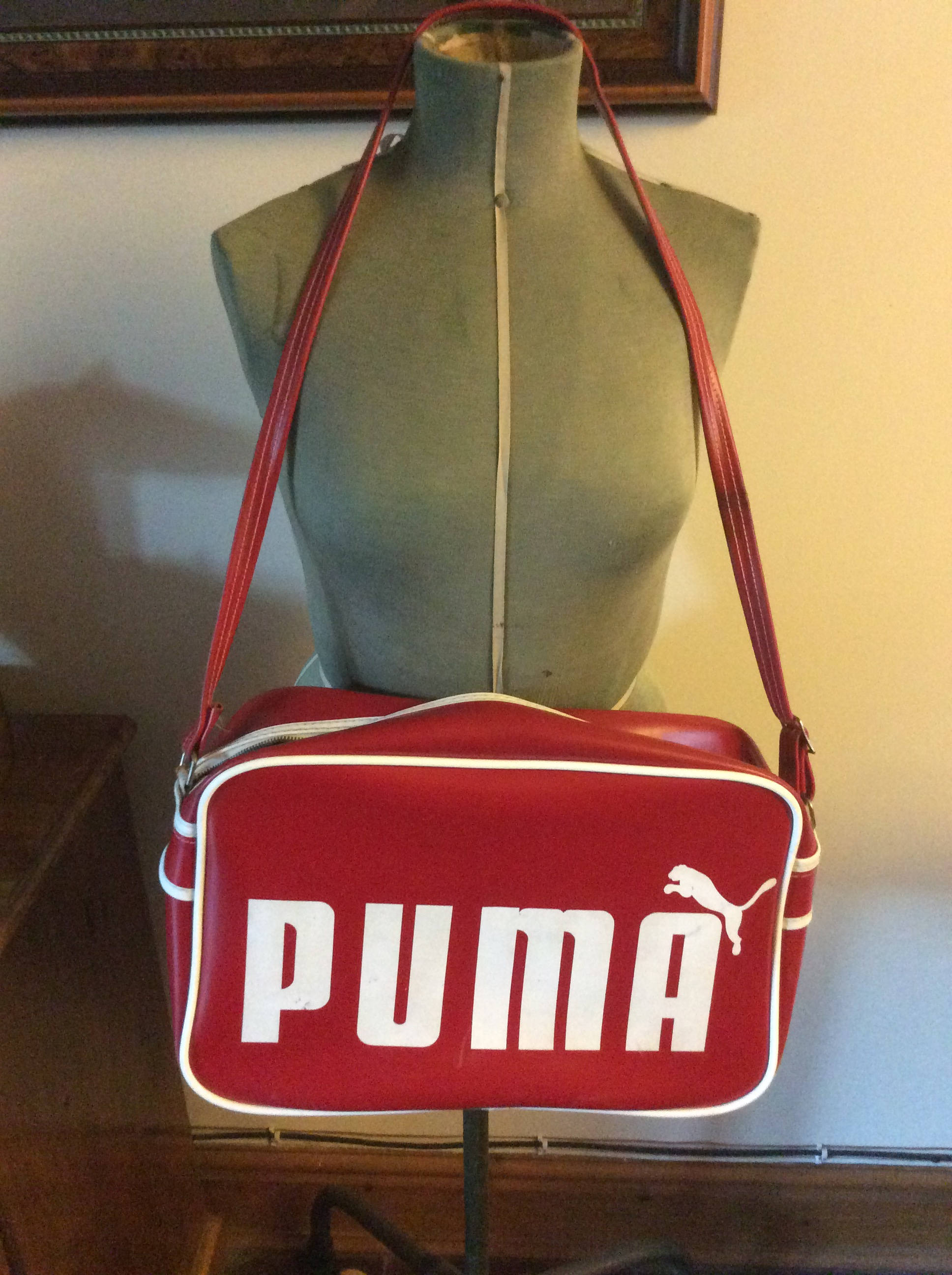 Vintage Puma Bag Sports Bag Puma Bag Red Bag Puma Sports Bag Etsy