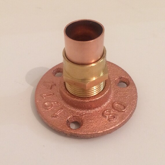 3 4 1 2 Inch Copper Iron Floor Plumbing Wall Flange Pipe Mount