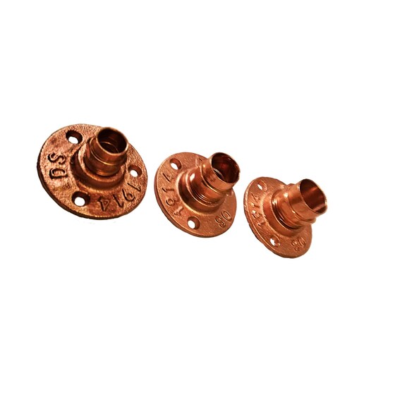 Mettalic Copper Flange Fix Copper Pipe To Floors Or Walls Etsy