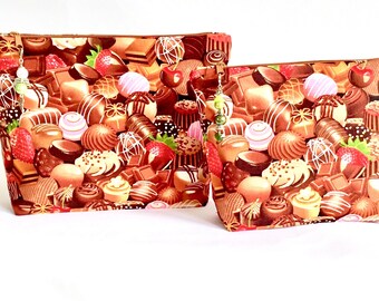 Dessous bag for short trips CHOCOLATE