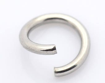 Stainless Steel Jump Rings 4 mm x 0.6 mm (22 Gauge) - Pack of 4000 - Open Jump Rings - 0143