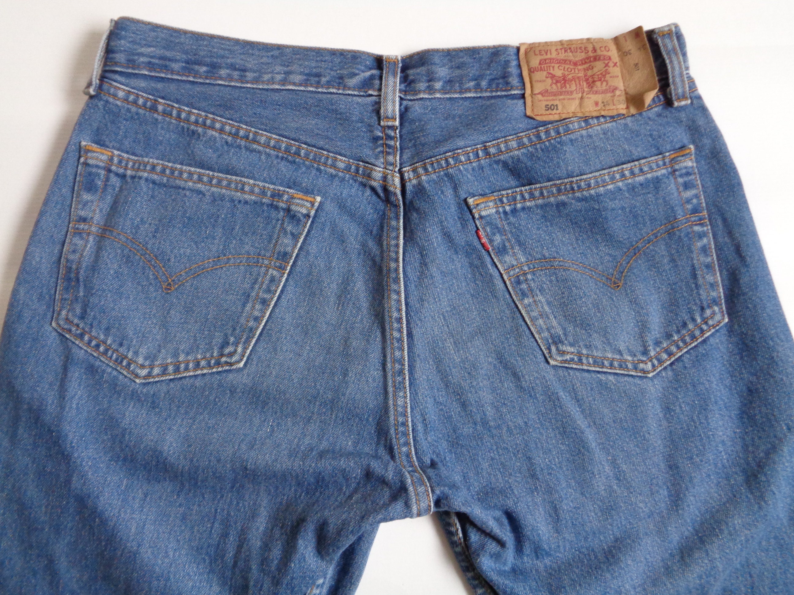 Vintage Jeans Levi's 501 Jeans W34 L30 100% Cotton Jeans - Etsy