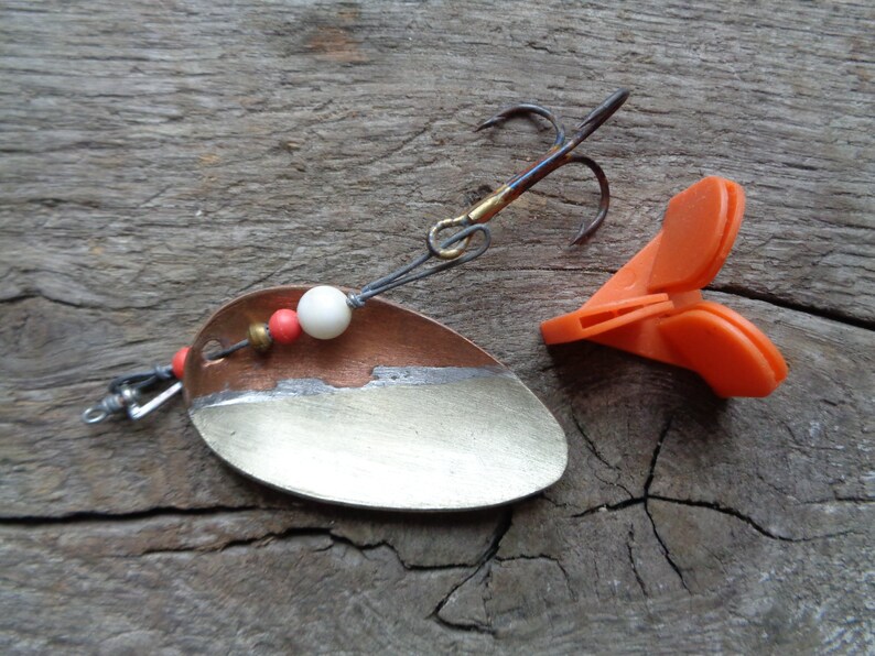 80s Soviet Vintage Fishing Bait Spinner Spoon Lure Copper & Etsy
