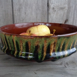 Vintage Pottery Drip Glaze Ceramic Coffee Tea Set Vintage Etsy