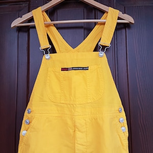 Unworn Vintage Overalls CASUCCI WOJ Junior Base Jeans Jumpsuit; 100% Cotton Overalls size 34, Waist 29" Hip 34" inseam 25"