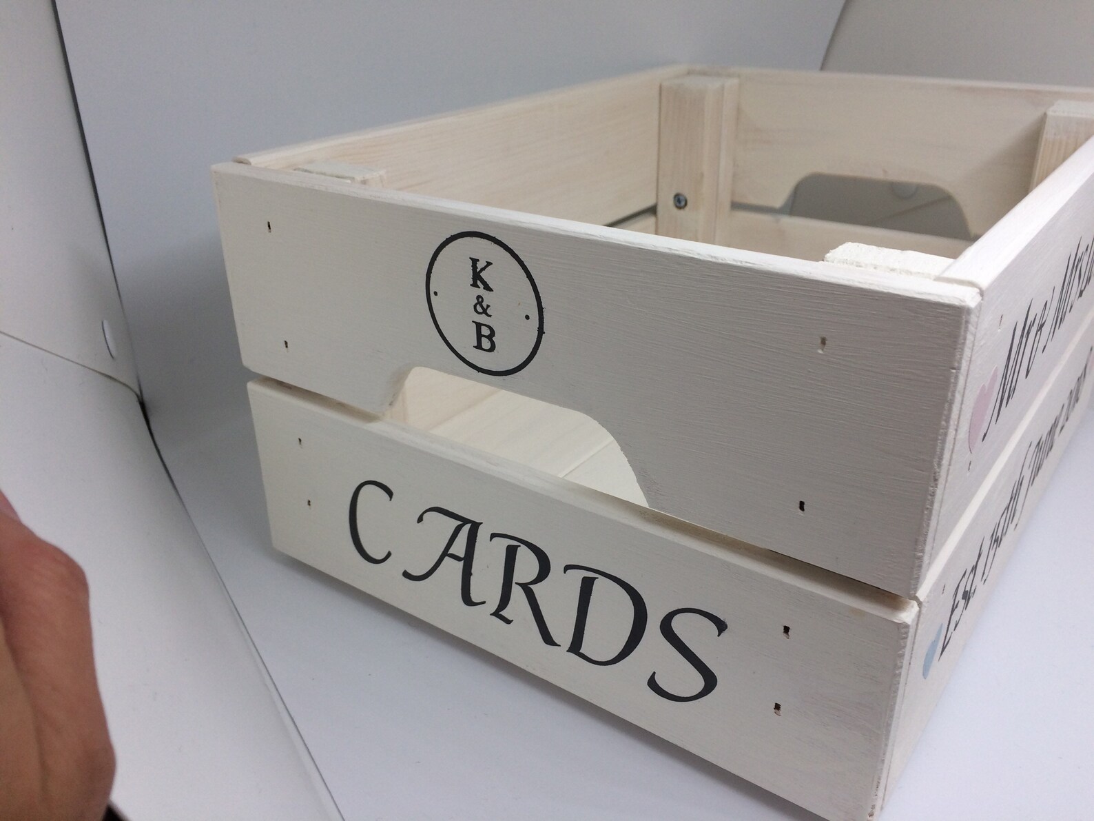 Wedding Crate Personalised Crate Wedding Cards Wedding Etsy