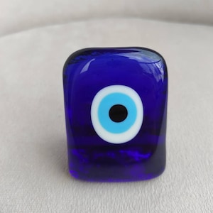 Glass evil Eye,Healing evileye,Handmade evileye,room decoration,home decoration,navy blue evileye,gift,gift for her