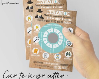 Escape Game Invites Etsy
