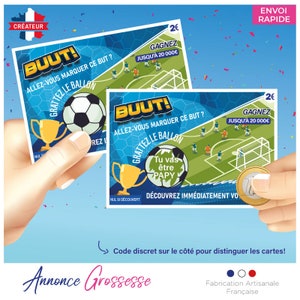 Annonce grossesse originale carte à gratter ticket le million astro tu vas être tata, tonton, papy, mamie... bébé est en route grand parents Buut