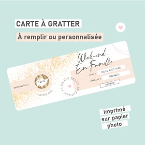 Carte à gratter personnalisée Surprise Trip Reveal, Carte d