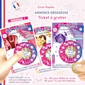Original pregnancy announcement scratch card, astro happiness ticket, you're going to be a grandpa, grandma, aunt, uncle... quick, handmade in France product logo