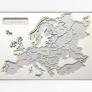 Personalized Photo Map of Europe for Traveling Gifts Original Travel Photo Frame FREE SHIPPING  birthday map gift for travelers framed personalized gift best gift for a friend Anniversary collage photo frame European Map family gift Christmas gift