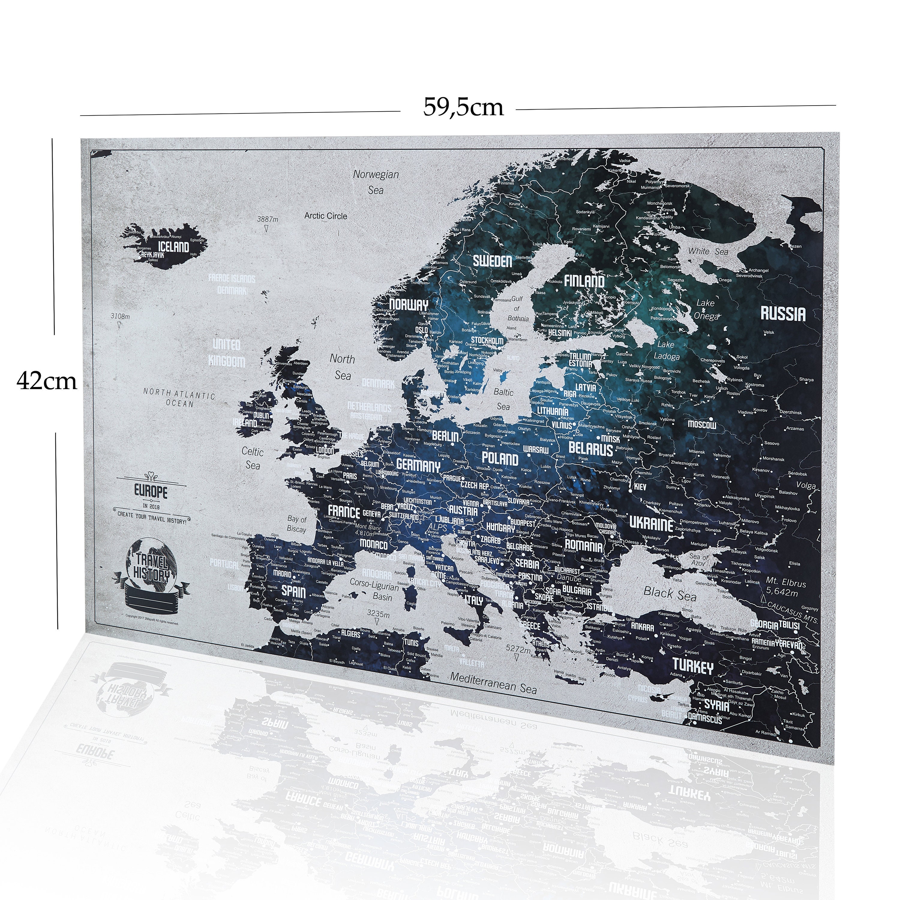 Europe Map with Capitals