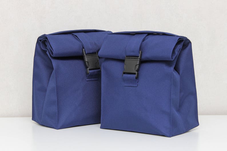 Blue Lunch bag for women lunch bag insulated lunch bag kids lunch bag school lunch bag adults snack bag Sandwich bag picnic bag tote image 2