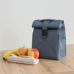 INSULATED LUNCH BAG / mens lunch bag/ reusable lunch bag / lunch box / lunch bag with strap