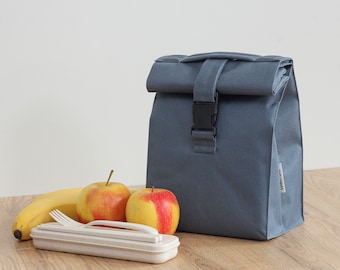 INSULATED LUNCH BAG / mens lunch bag/ reusable lunch bag / lunch box / lunch bag with strap