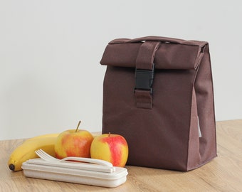Bolsa térmica para almuerzo: bolsa impermeable con tapa enrollable