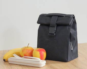 Insulated Rolltop Lunch Bag: Waterproof Unisex Design