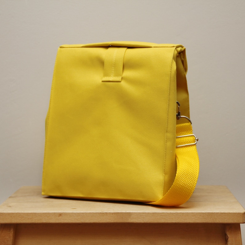 Lunch Bag With Strap Lunch Bag Insulated Yellow Lunch Bag Men Etsy