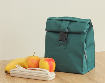 Sac-repas isolé sur rouleau, toile imperméable, capacité de 4 litres