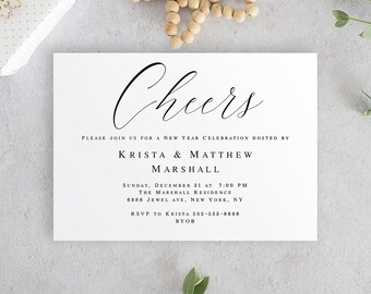 new years invite etsy