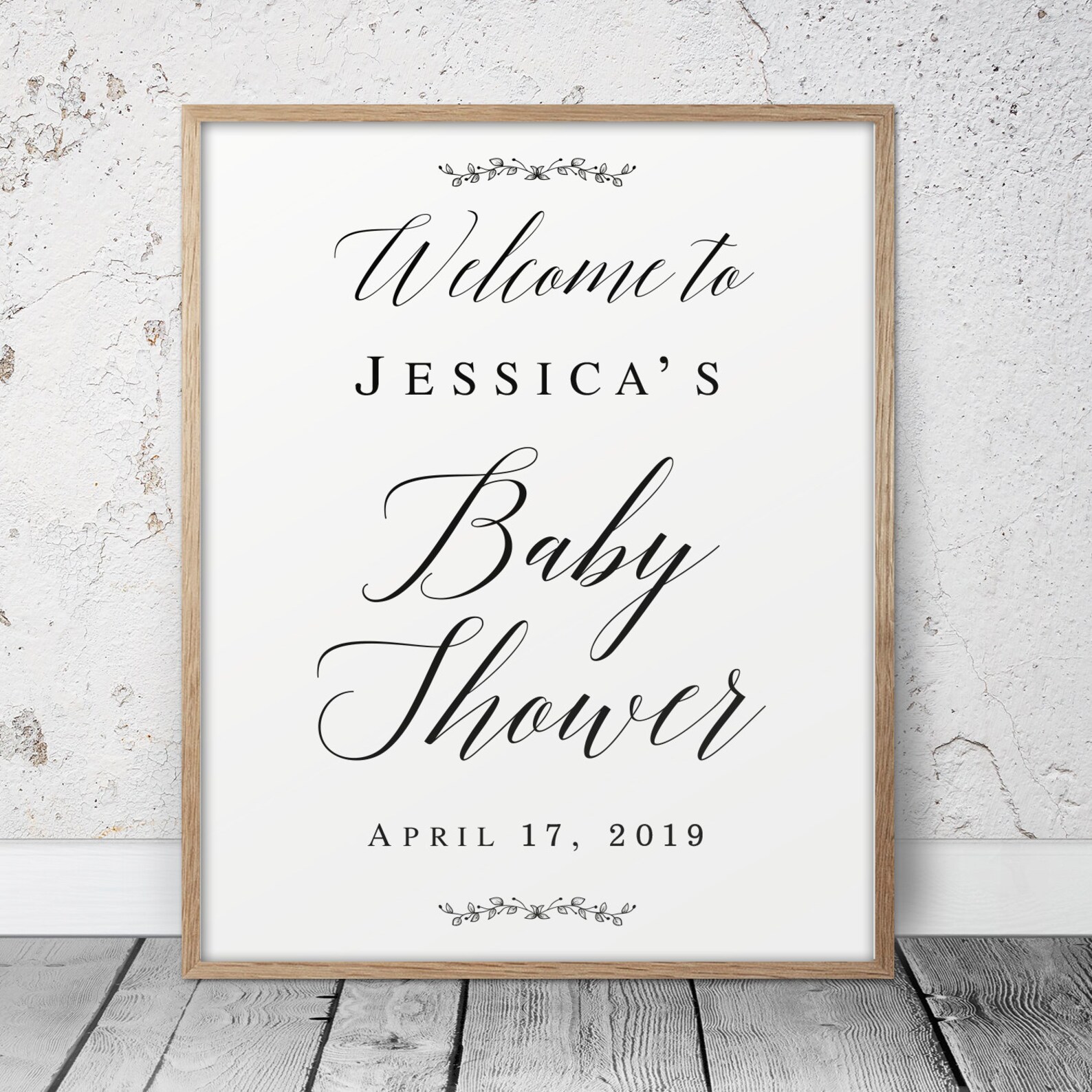 Baby Shower Sign Download Template Baby Shower Decor Etsy