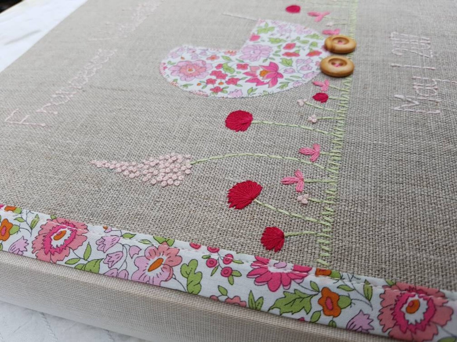 Baby girl album personalised new baby photo album pink hand Etsy