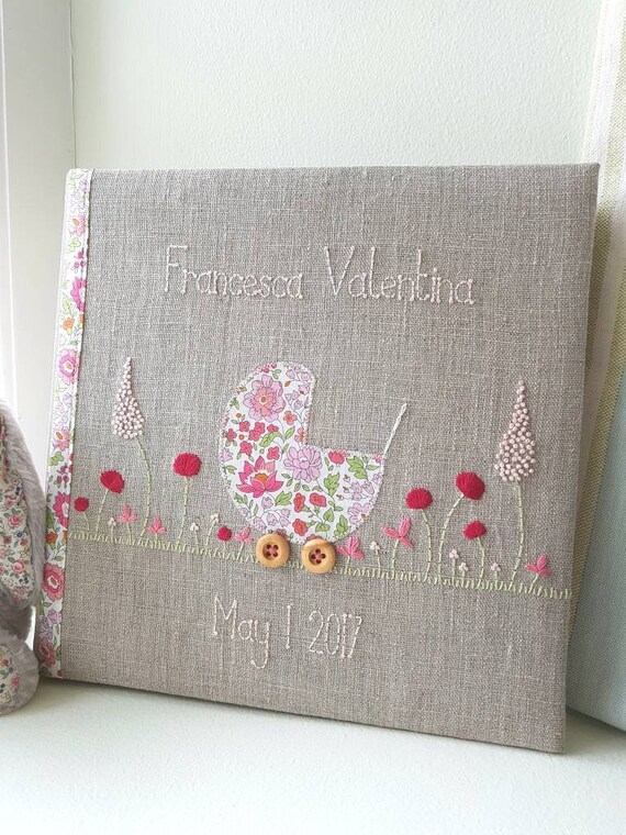 personalised baby girl photo album