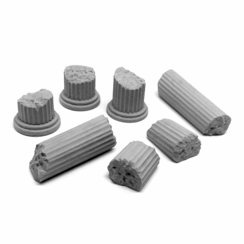 Grabblecast GC/_0103 Broken Columns Ancient Greek Wargames Terrain Frostgrave Dungeon Decor