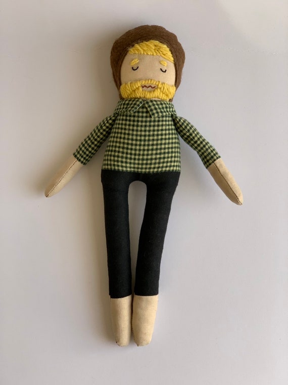Hipster Fabric Handmade Doll